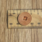 *Loose Buttons -Wooden Round Textured Red