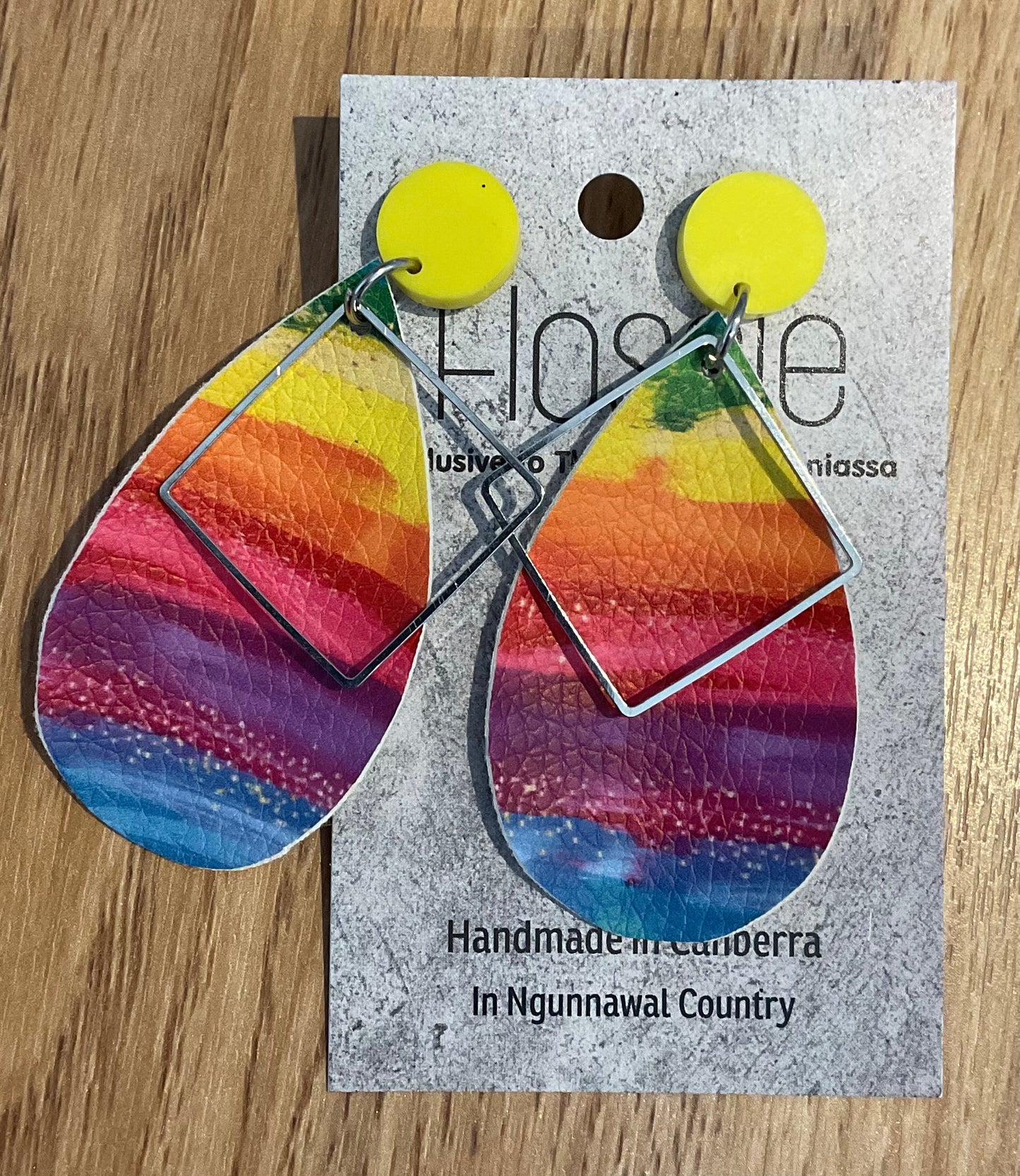 *Earrings Rainbow Happiness Dangles