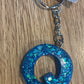 *Keychain Resin Letter Q