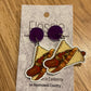 *Earrings Sausage Sandwich Dangles