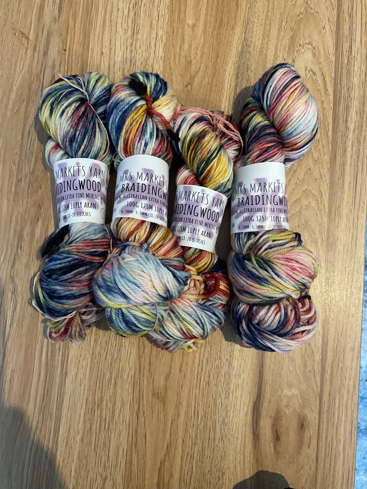 *Braidingwood Yarn 10ply Confetti