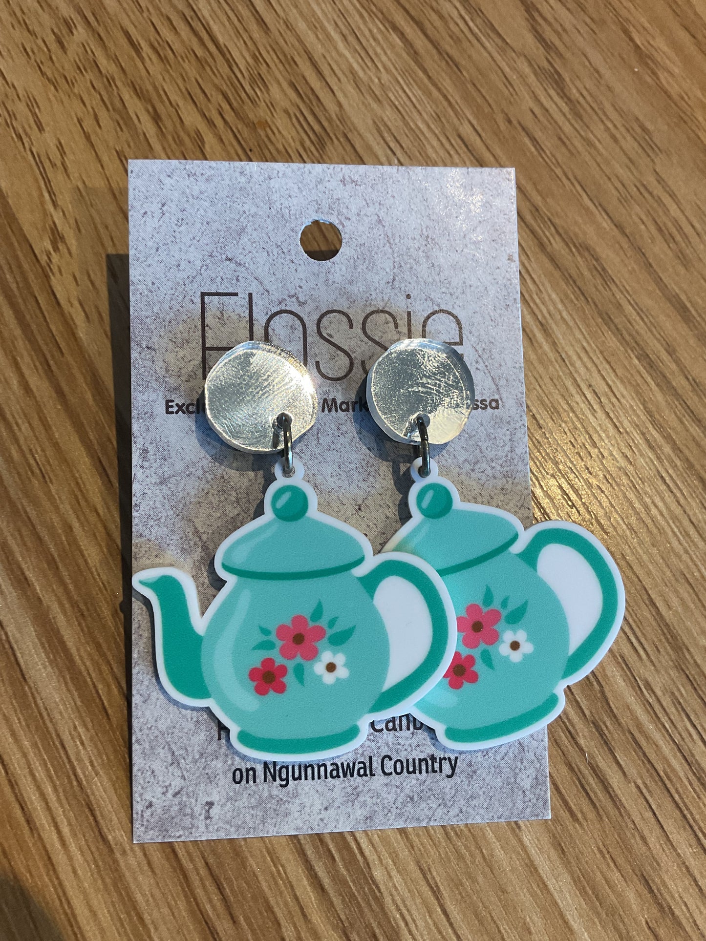 *Earrings Teapot Dangles