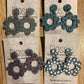 *Earrings Acrylic Hand Painted Flower Dangles