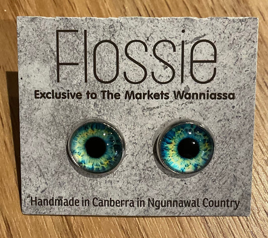 *Earrings Creepy Eye Studs