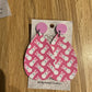 *Earrings Vinyl Pink Bunnies Dangles