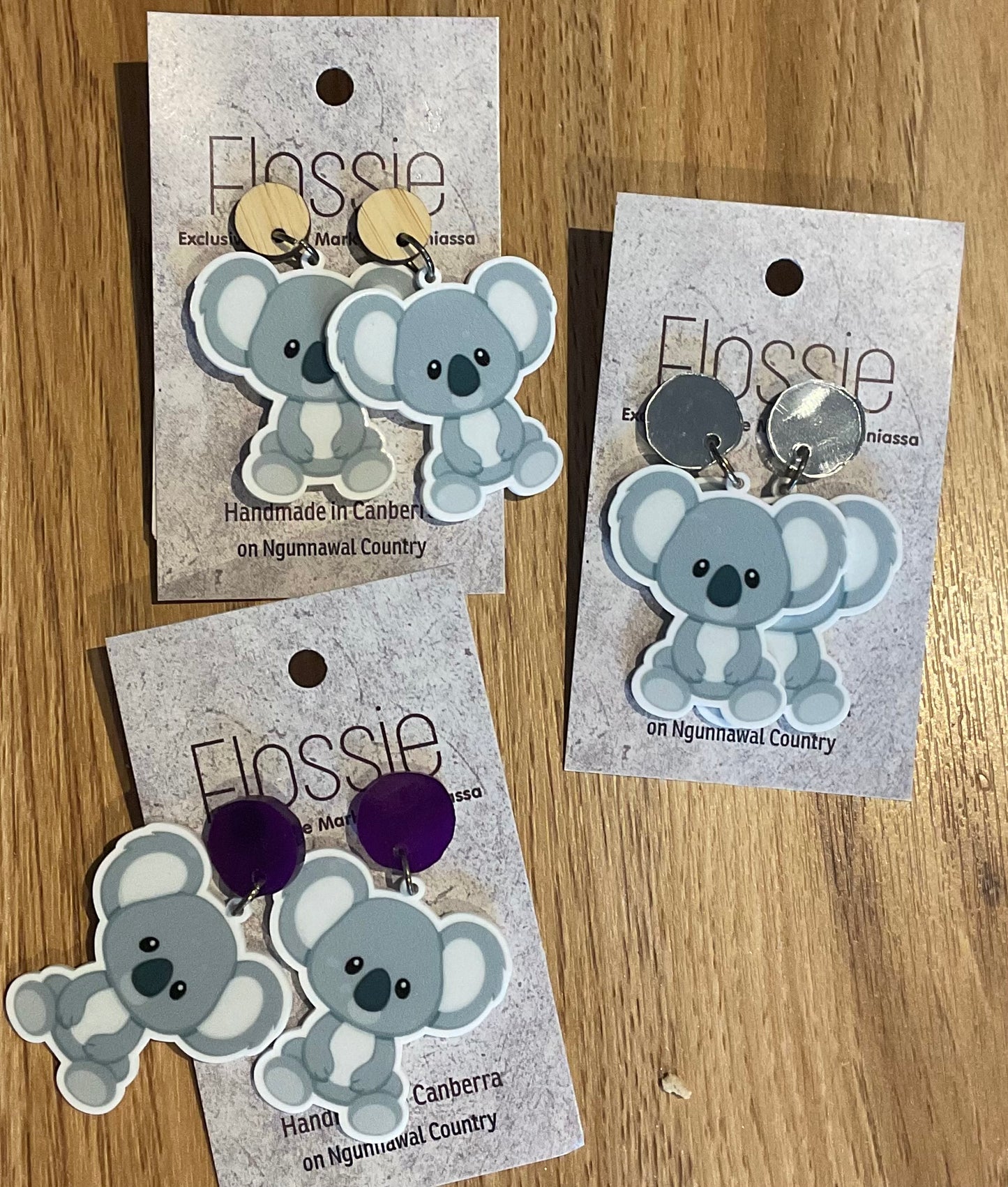 *Earrings Koala Dangles