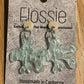 *Earrings Acrylic Blue Pearly Coral Dangles