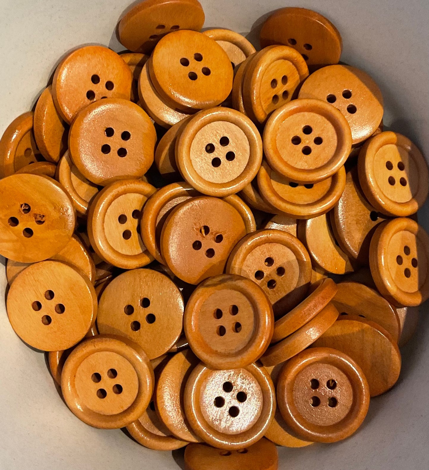 *Loose Buttons -Wooden Round
