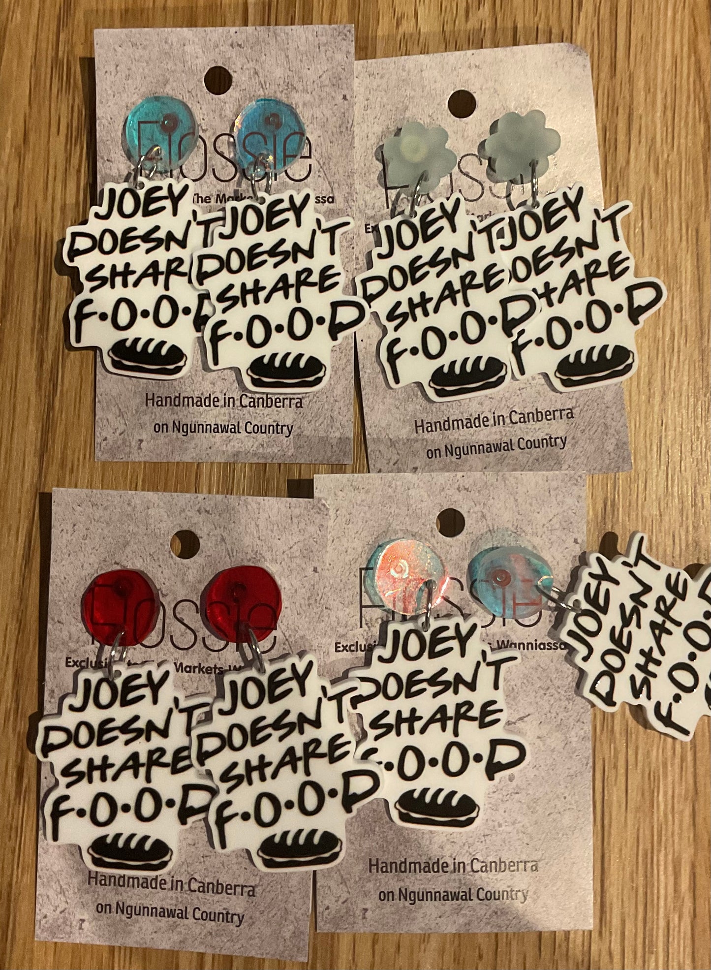 *Earrings Friends Quote Dangles