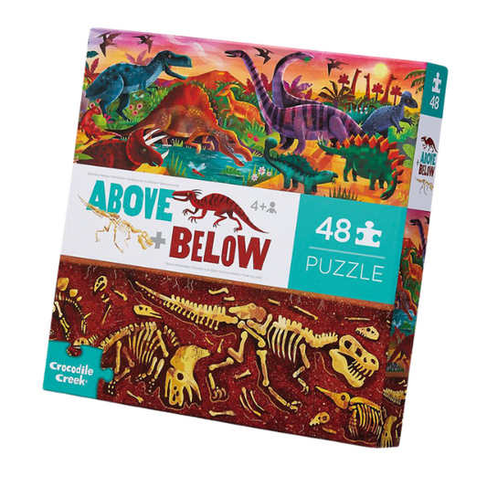 Above & Below Puzzle 48pc Dinosaur World