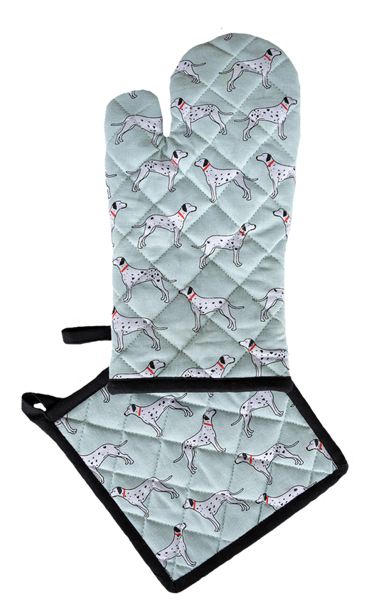 Oven Glove & Pot Holder Set - Dalmatian