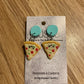 *Earrings Pizza Dangles