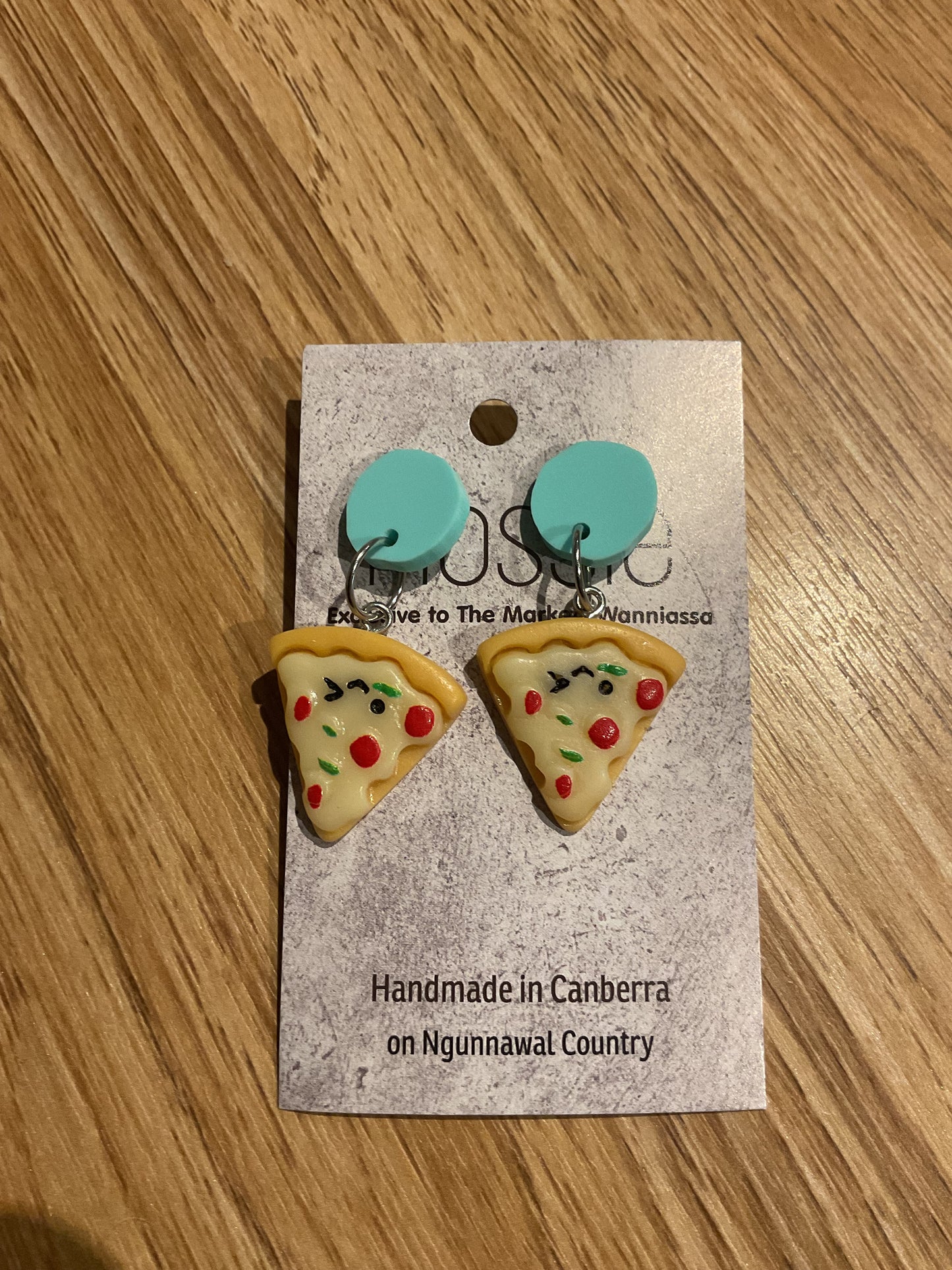 *Earrings Pizza Dangles