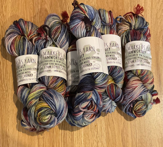 *Tamworthly Yarn 12ply Confetti