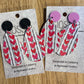 *Earrings Love Heart Dangles