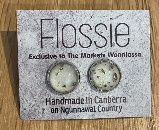 *Earrings Gemstone Dome Studs