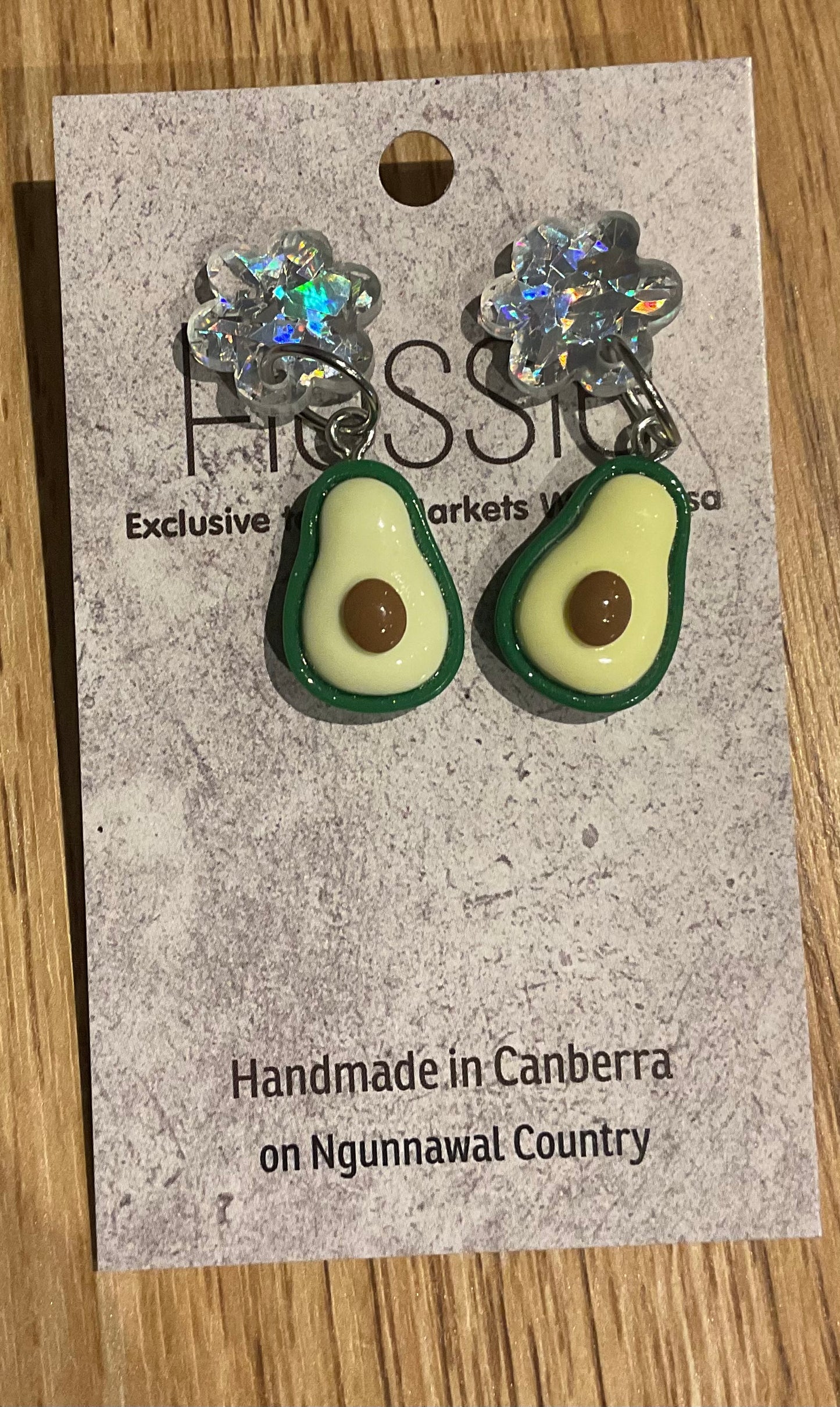 *Earrings Avocado Dangles