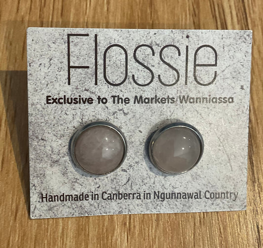 *Earrings Gemstone Dome Studs