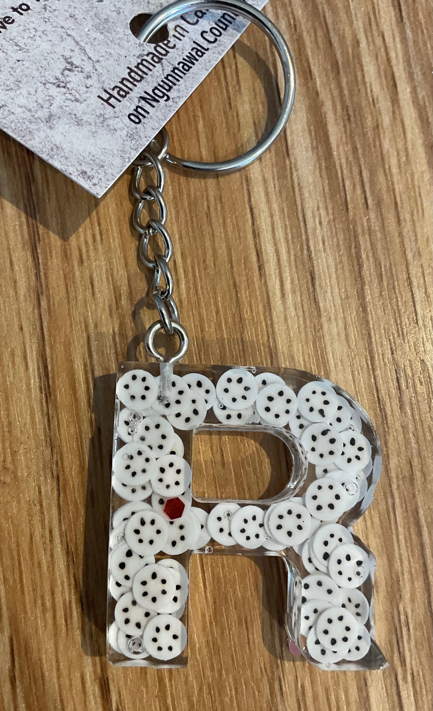 *Keychain Resin Letter R