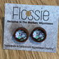 *Earrings Wooden Rainbow Marble Dome Studs