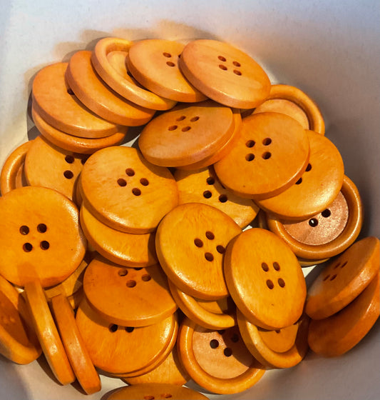 *Loose Buttons - Wooden Round