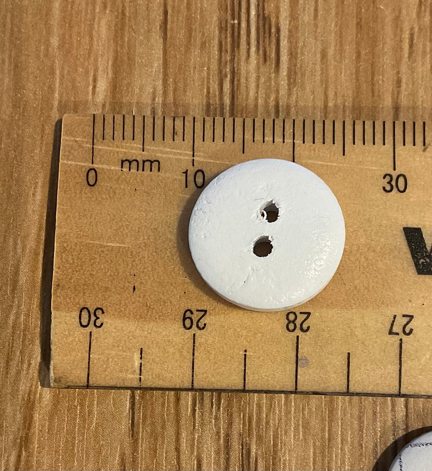 *Loose Buttons - Wooden Plaid Print
