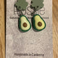 *Earrings Avocado Dangles