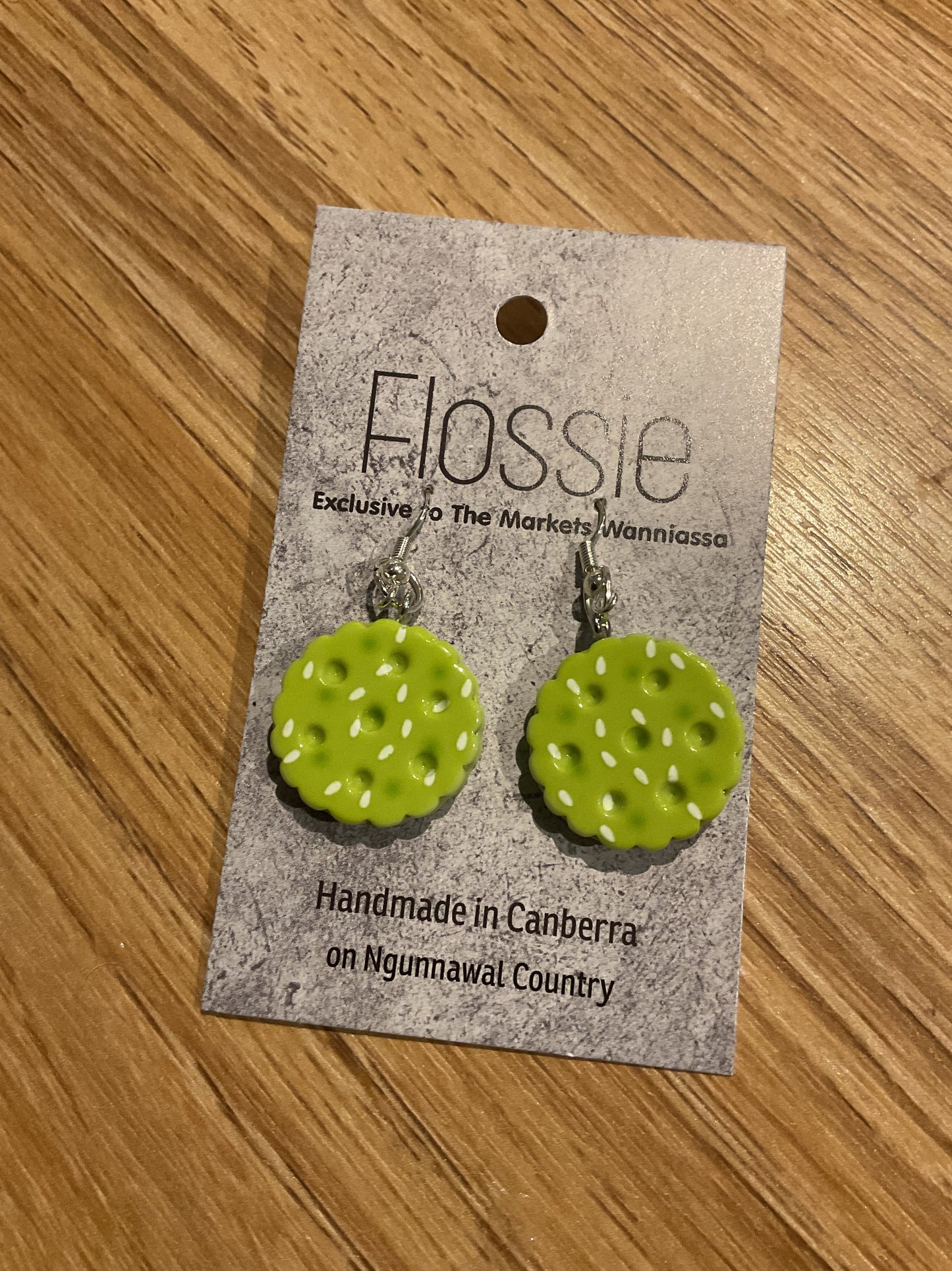 *Earrings Biscuit Dangles