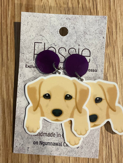 *Earrings Labrador Dangles
