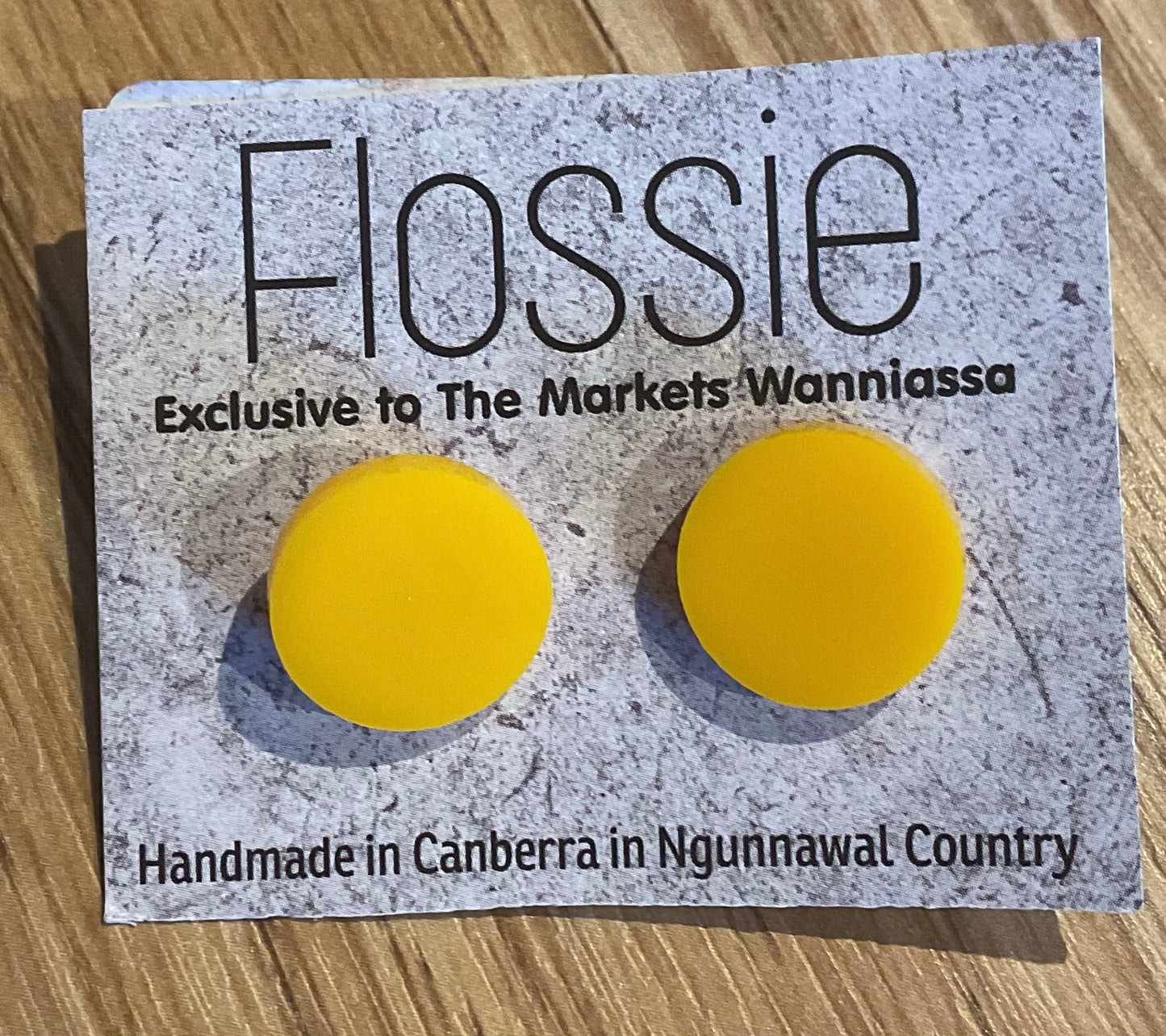 *Earrings Sun Yellow Studs