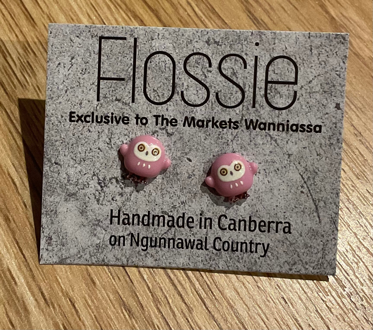 *Earrings Teeny Little Pink Monster Studs