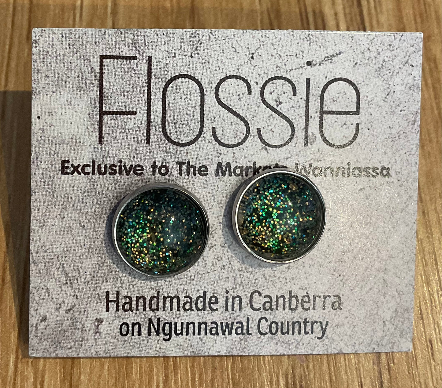*Earrings Gemstone Dome Studs