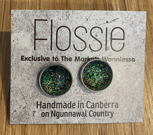 *Earrings Gemstone Dome Studs