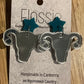 *Earrings Acrylic Mirror Uterus Dangles