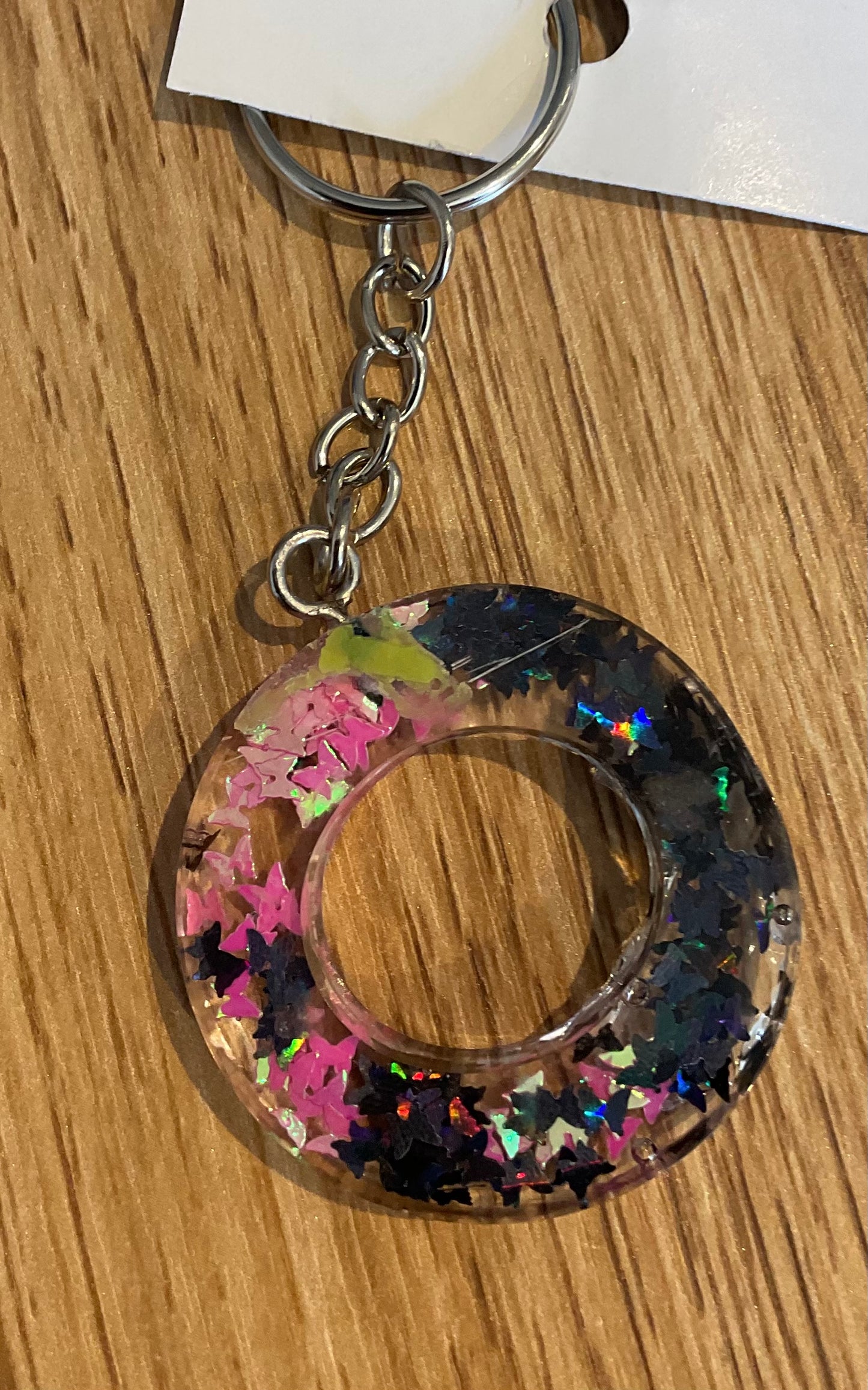 *Keychain Resin Letter O