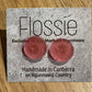 *Earrings Resin Red Studs