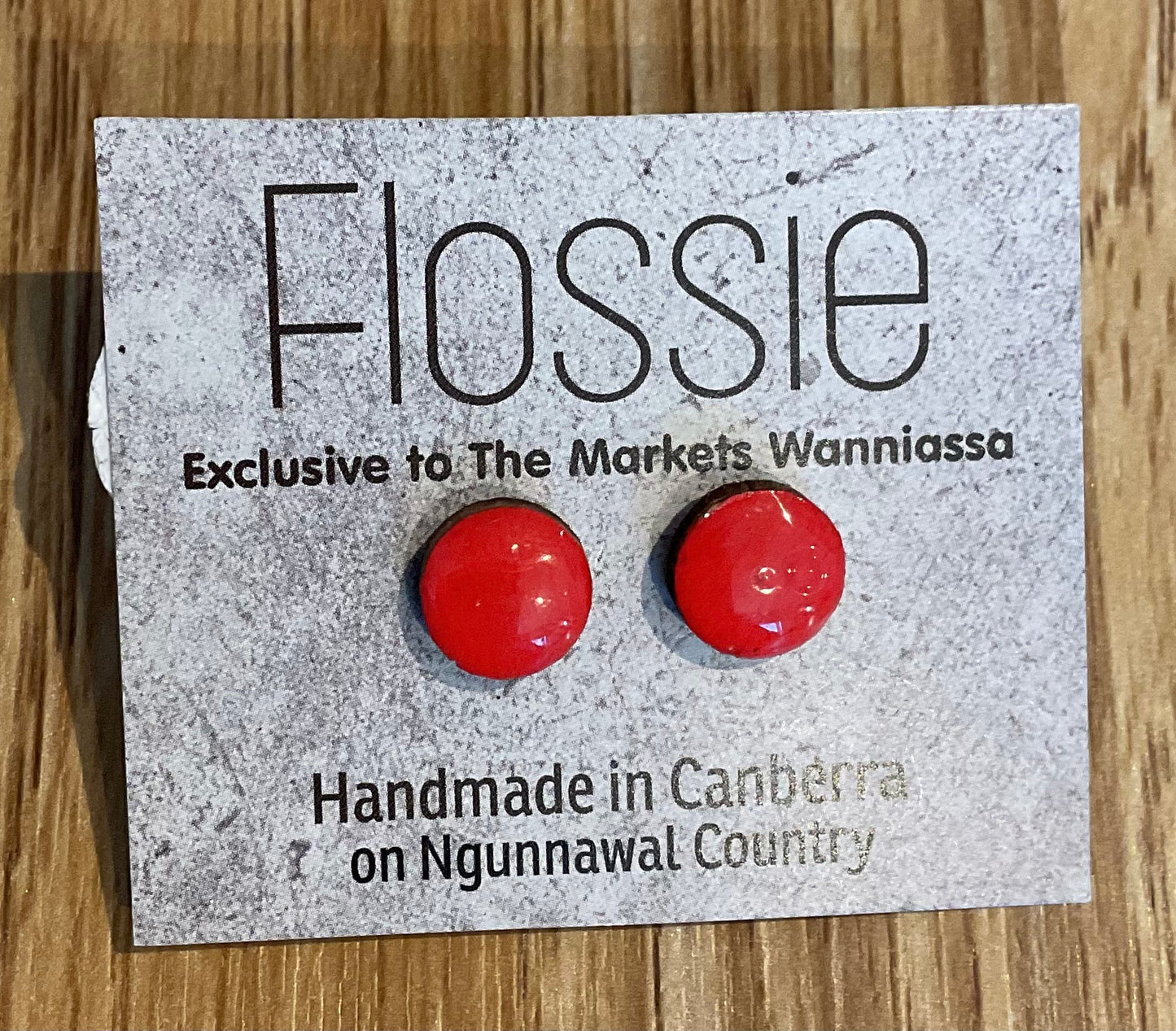 *Earrings Painted Pink Resin Studs