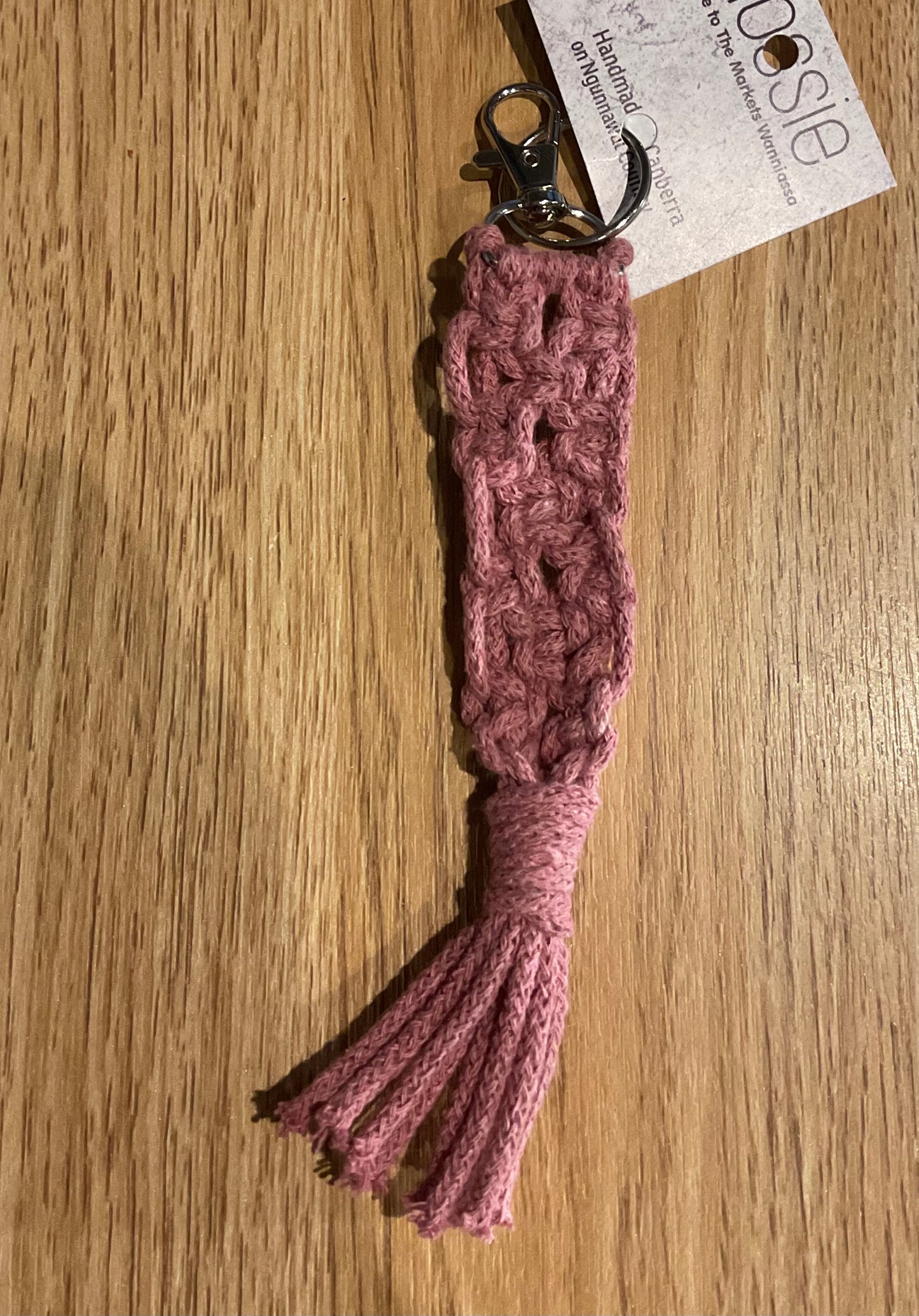 *Macrame Keychain Mulberry