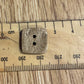 *Loose Buttons -Coconut Shell  Square