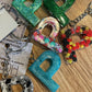 *Keychain Resin Letter P