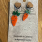 *Earrings Carrot Dangles