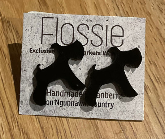 *Earrings Large Scottish Terrier Studs