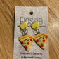 *Earrings Pizza Dangles