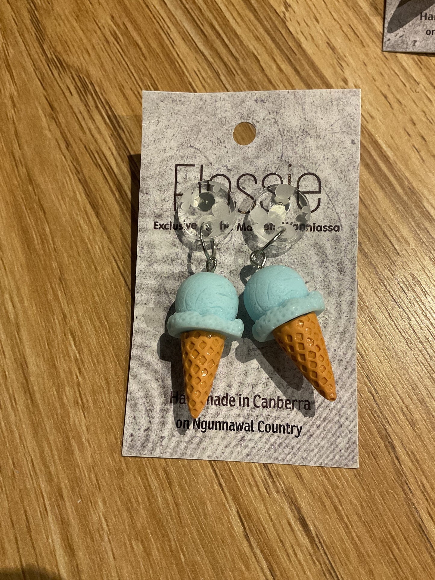 *Earrings Scoop Ice Cream Dangles