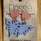 *Earrings Acrylic Purple Butterflies Dangles