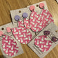 *Earrings Vinyl Pink Bunnies Dangles