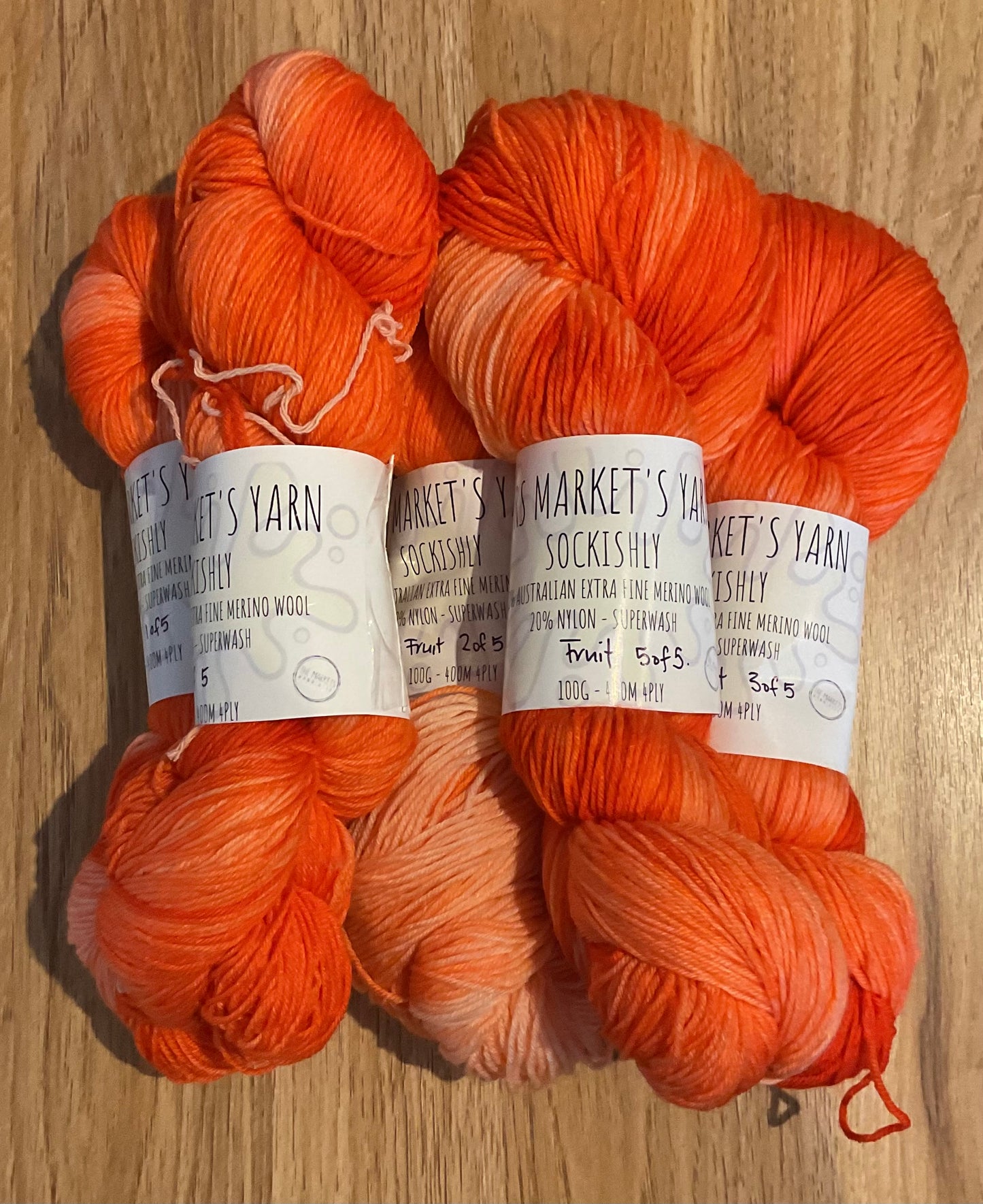 *Sockishly Yarn 4ply Fruit