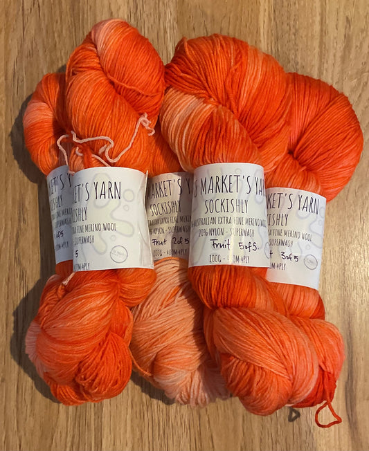 *Sockishly Yarn 4ply Fruit