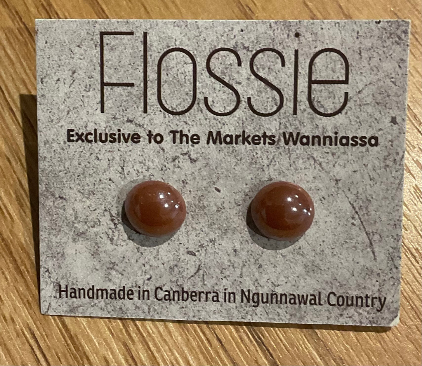 *Earrings Chocolate Small Studs