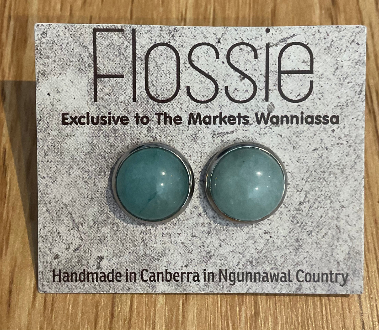 *Earrings Gemstone Dome Studs